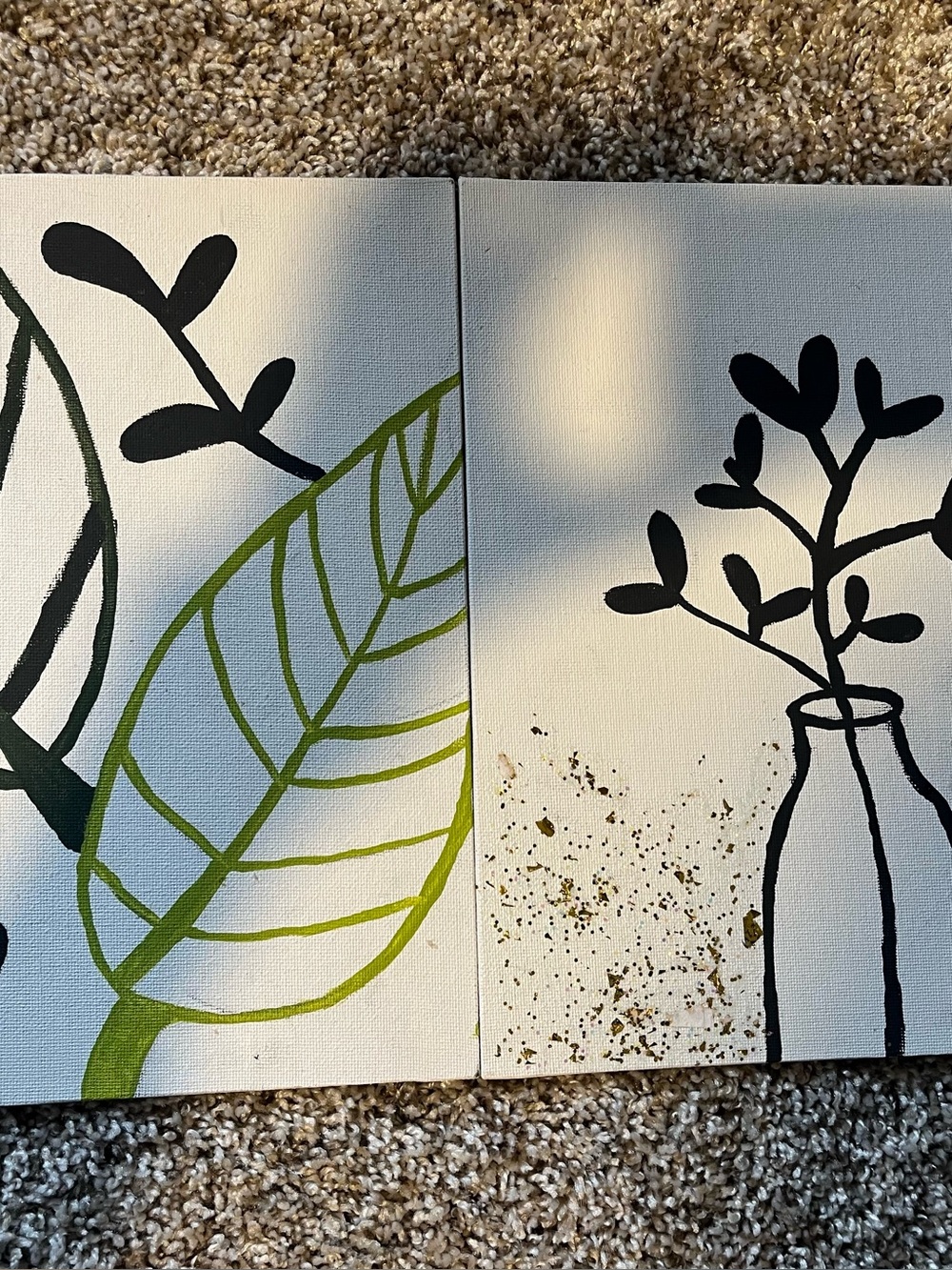 Painting succulents